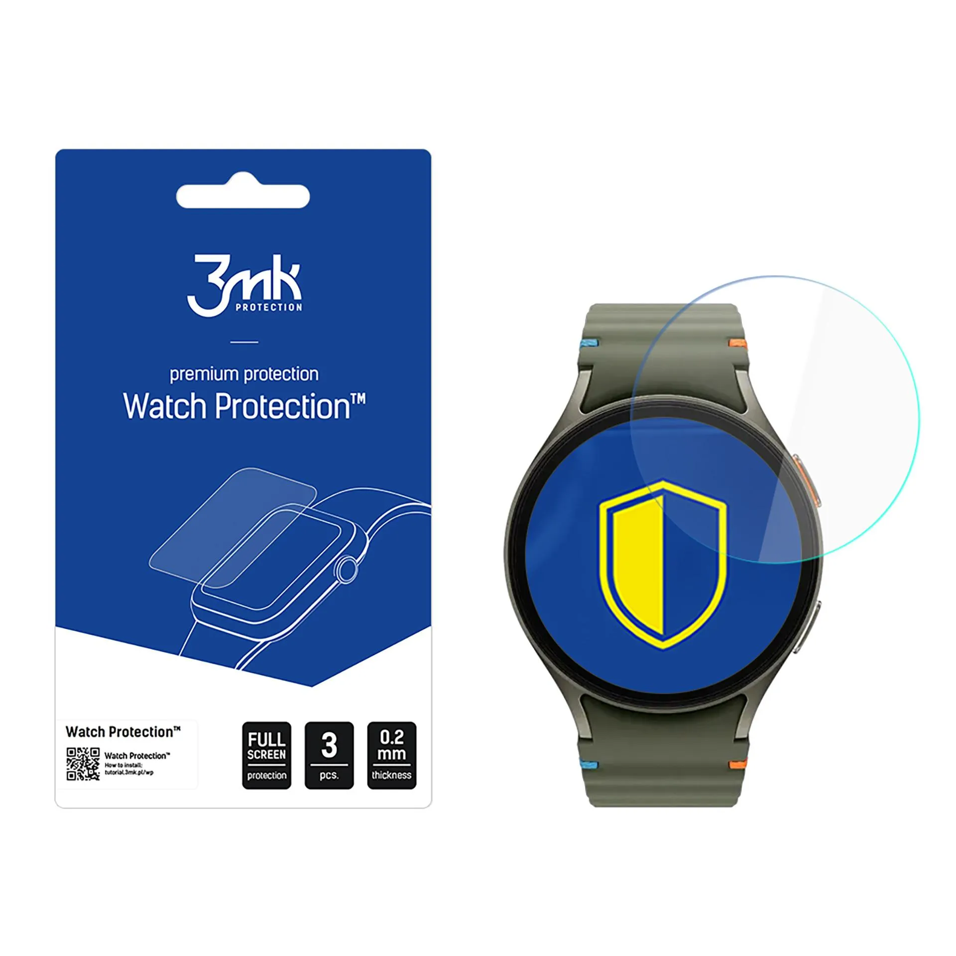 Ochranné sklo na displej chytrých hodinek Samsung Galaxy Watch 7 40mm - 3mk Watch Protection