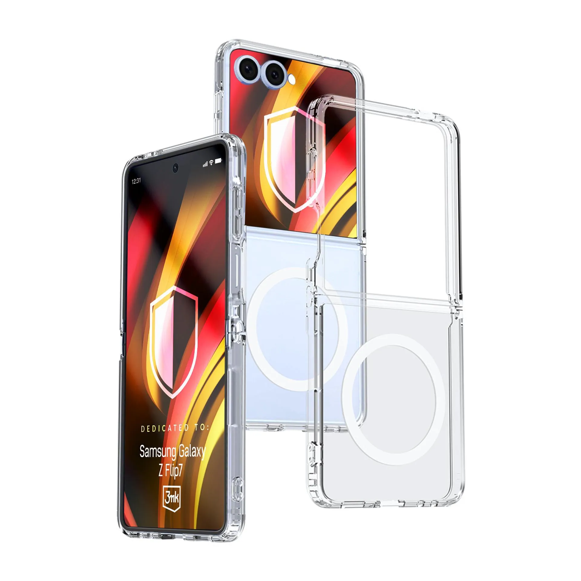 Pancéřové pouzdro na Samsung Galaxy Z Flip 7 - 3mk HARDY® LiqForce MagCase™