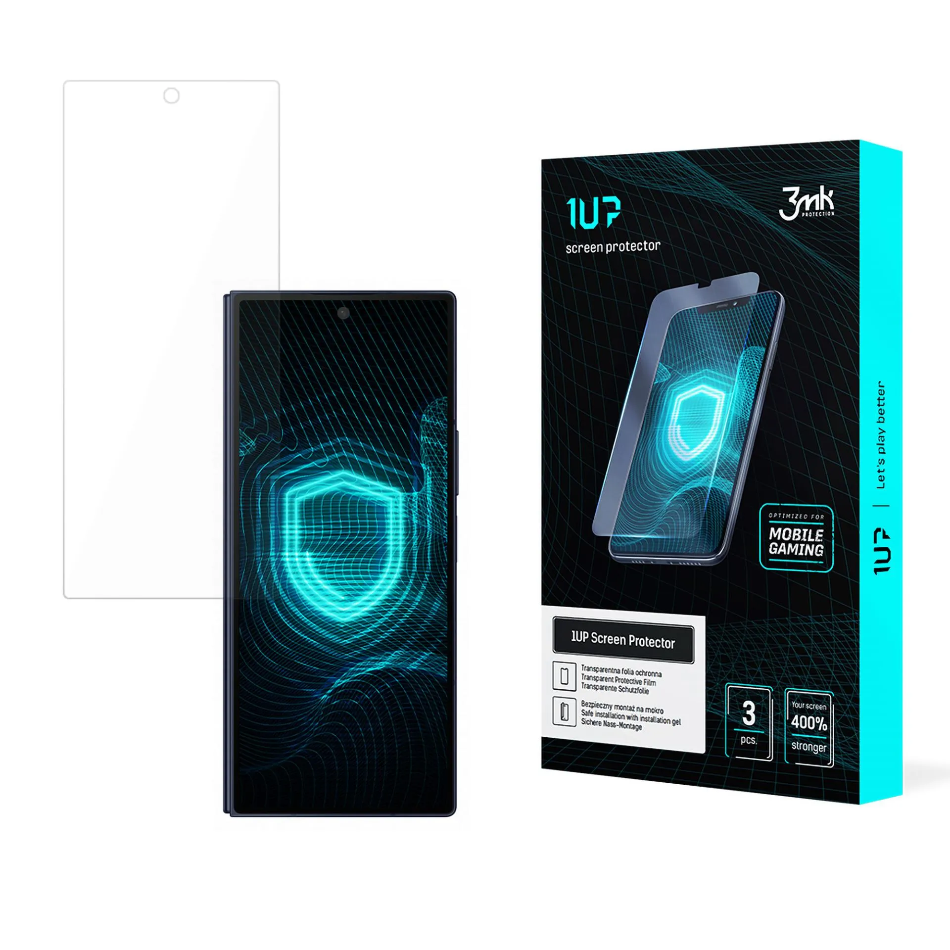 Ochranná fólie pro Samsung Galaxy Z Fold 6 (front) - 3mk 1UP chránič obrazovky (3 kusy)