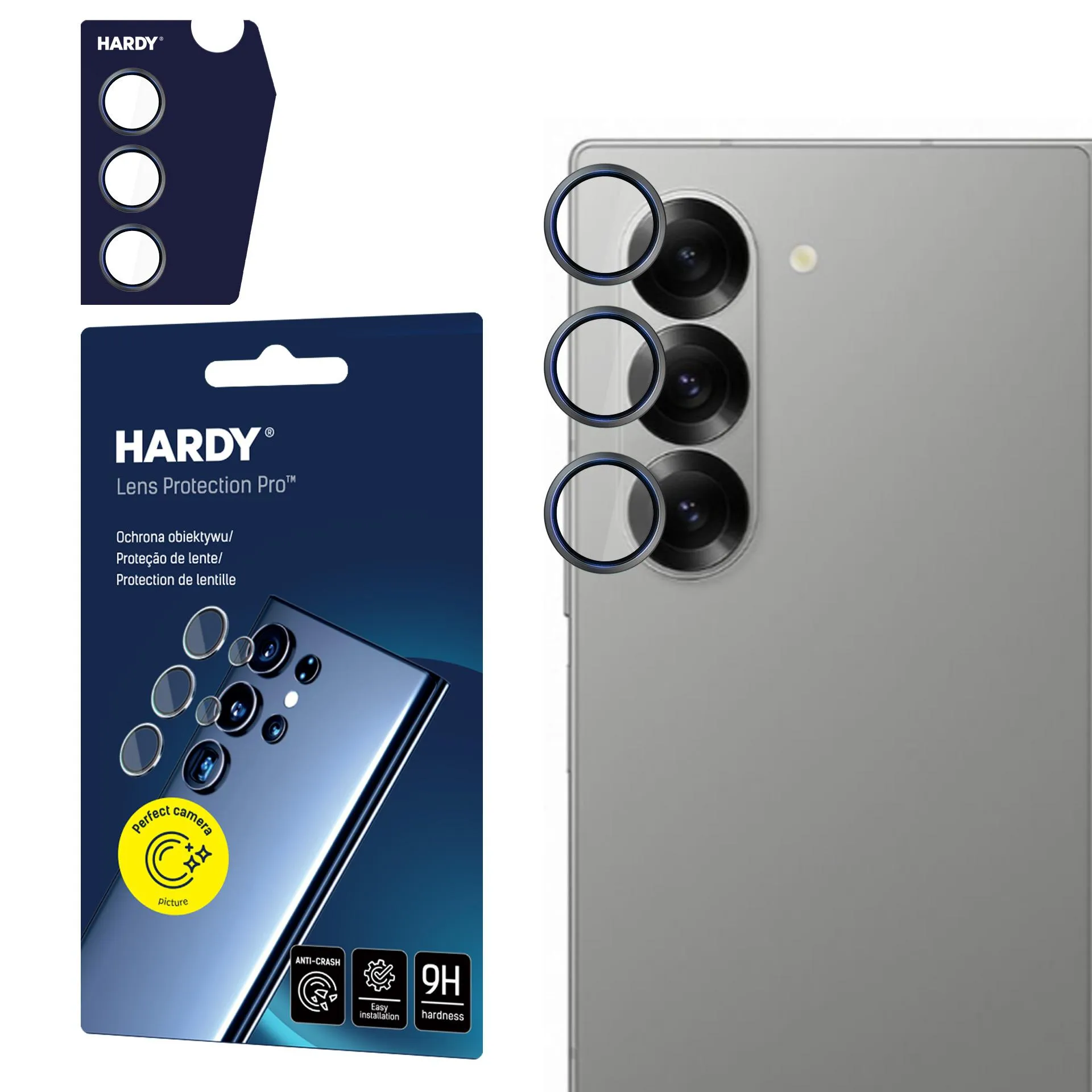 Ochrana objektivu na Apple iPhone 15 Pro - 3mk HARDY Lens Protection Pro