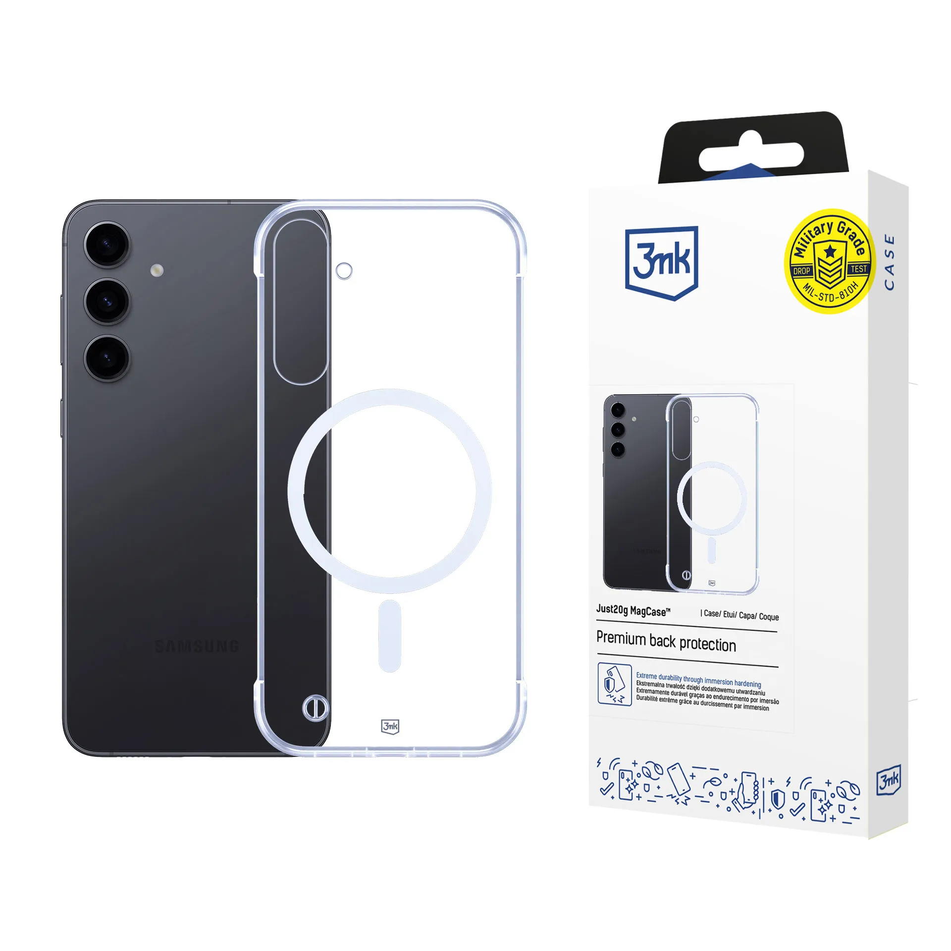 Ultralehké pouzdro na Samsung Galaxy S24 - 3mk Just20g MagCase™