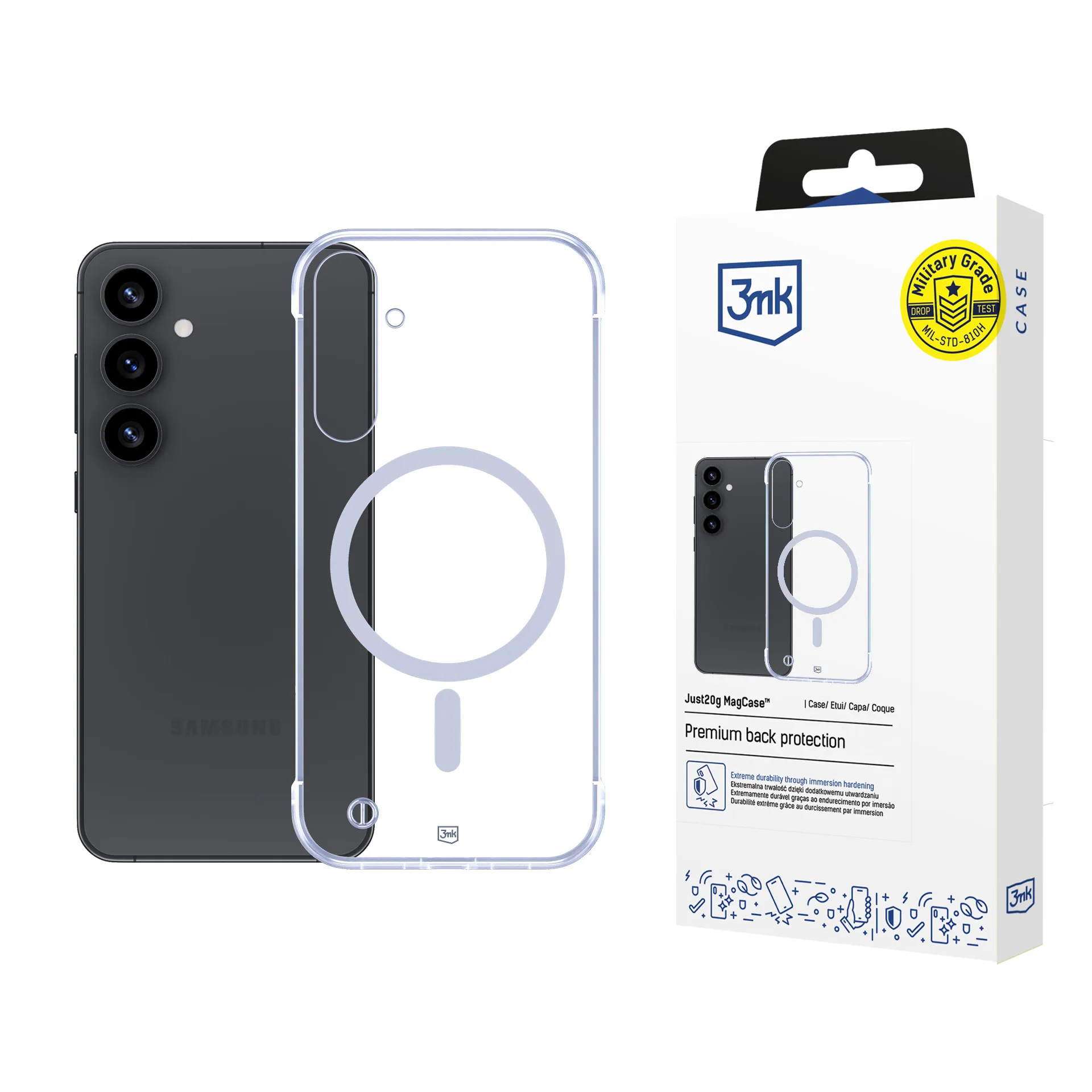Ultralehké pouzdro na Samsung Galaxy S25 - 3mk Just20g MagCase™