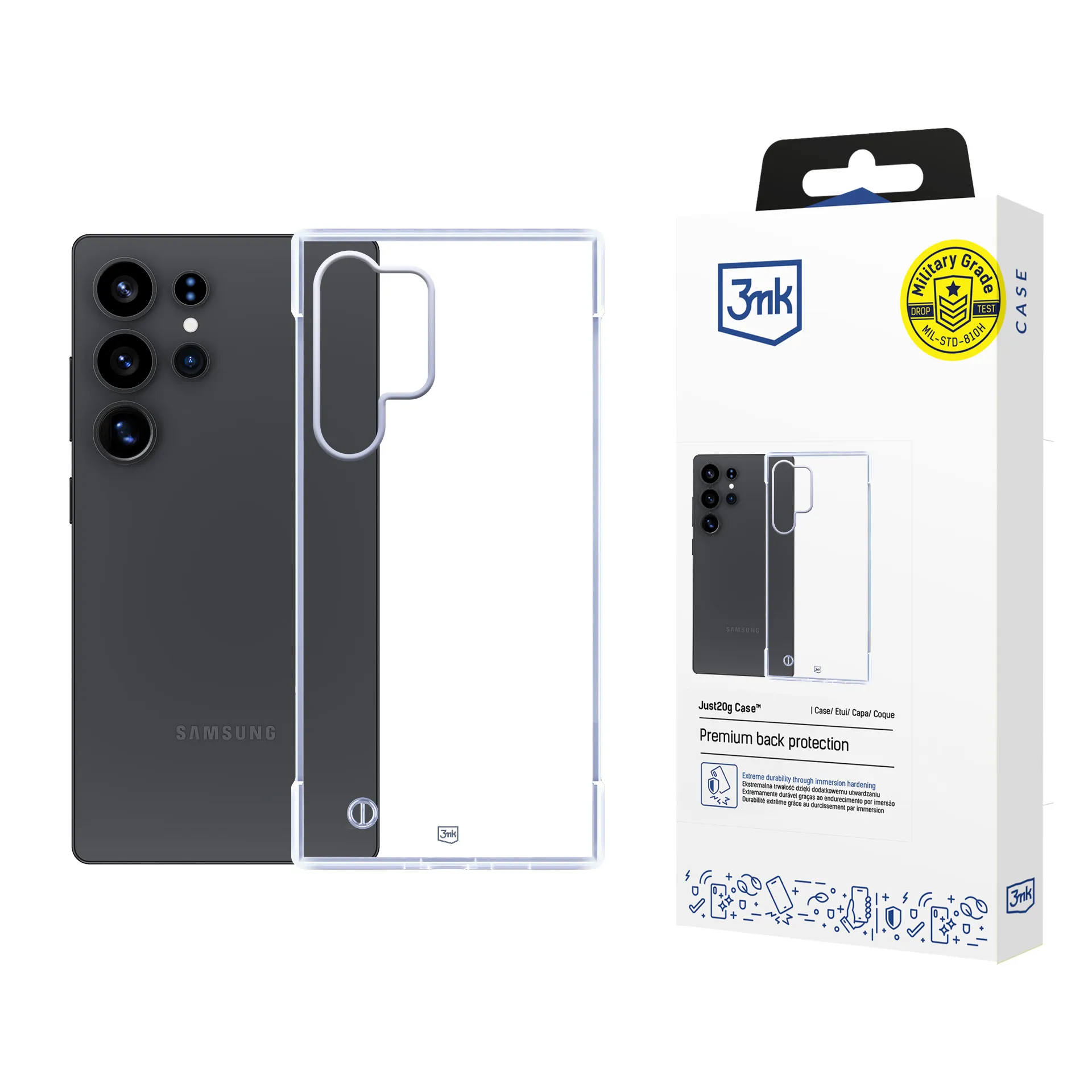 Ultralehké pouzdro na Samsung Galaxy S25 Ultra - 3mk Just20g Clear Case