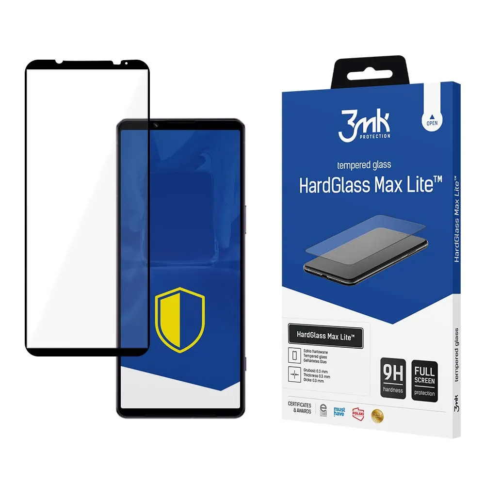 Tvrzené sklo na Sony Xperia 1 V - 3mk HardGlass Max Lite