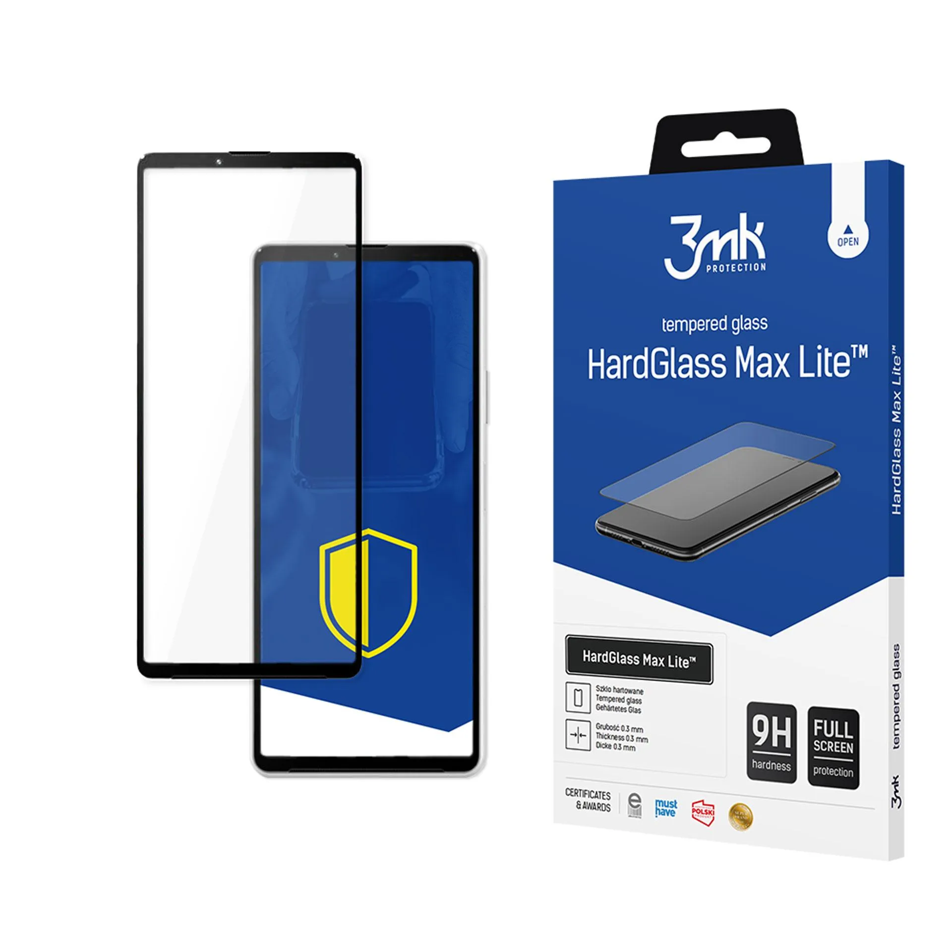 Tvrzené sklo na Sony Xperia 10 III 5G - 3mk HardGlass Max Lite