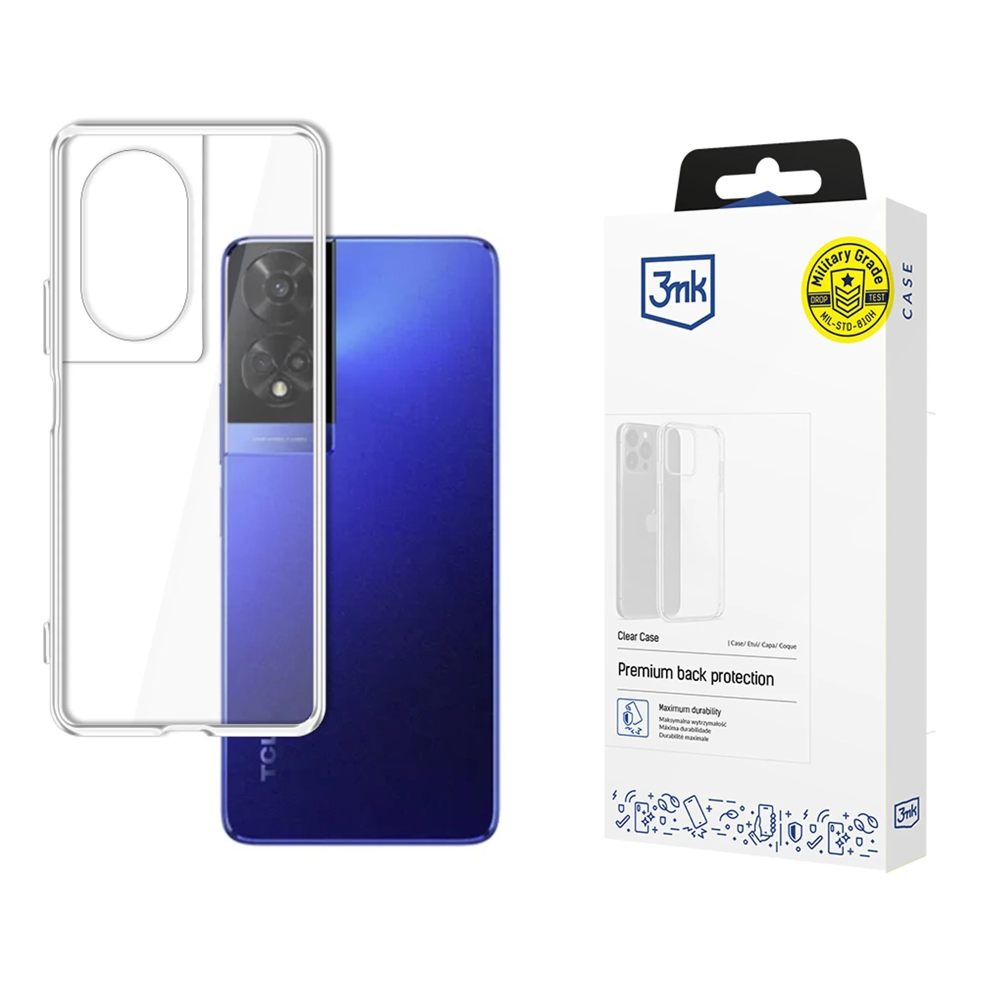 Pouzdro na TCL 50 5G - 3mk Clear Case