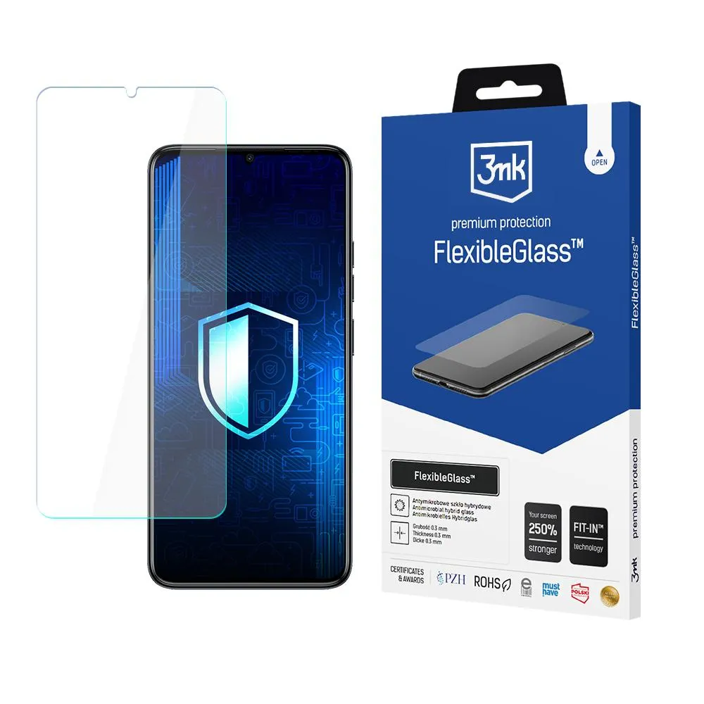 Hybridní nerozbitné sklo na Tecno Spark Go 2023/Techno Pop 7 - 3mk FlexibleGlass™
