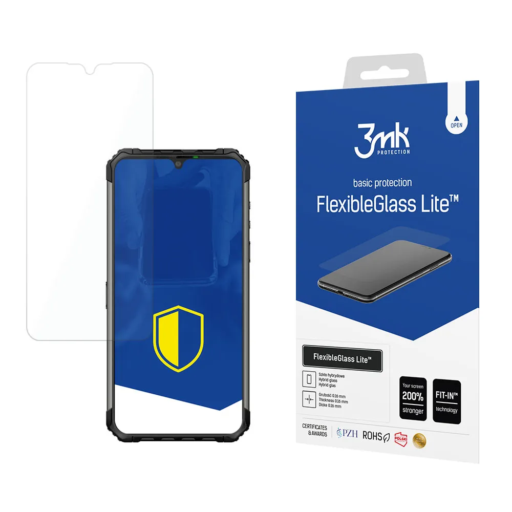 Nerozbitné hybridní sklo na Ulefone Armor 7/7e - 3mk FlexibleGlass Lite