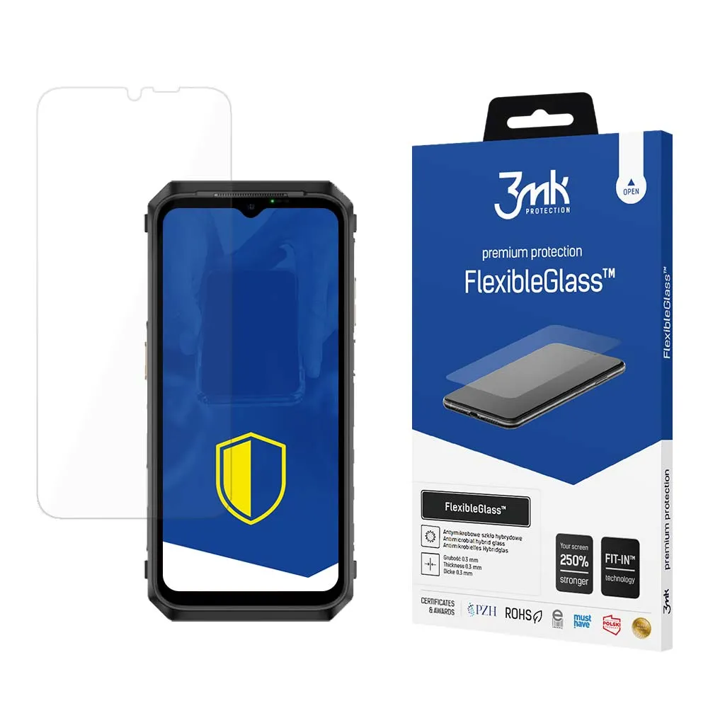 Hybridní nerozbitné sklo na Ulefone Power Armor 19 - 3mk FlexibleGlass™