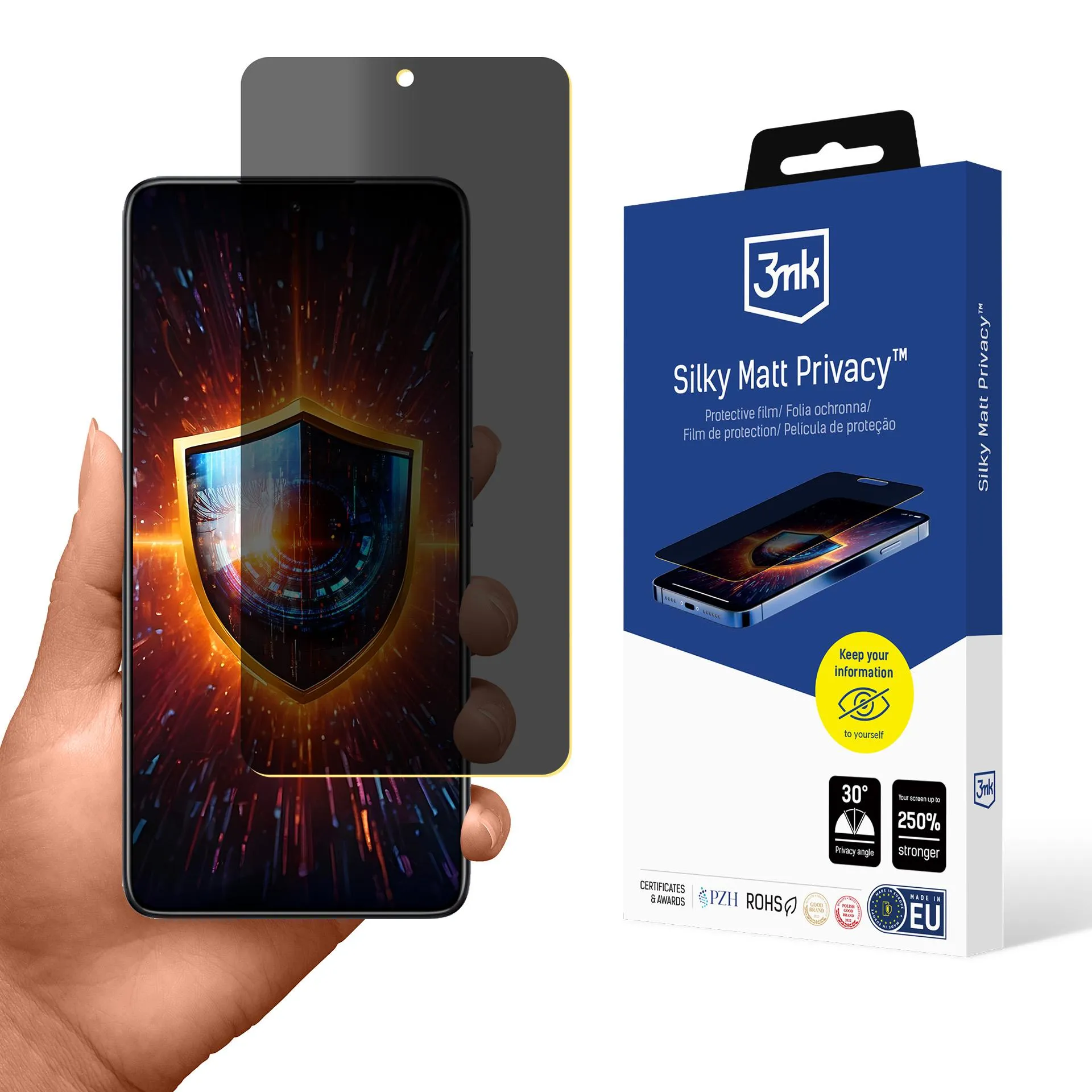 Fólie pro soukromí na Xiaomi 14T - 3mk Silky Matt Privacy