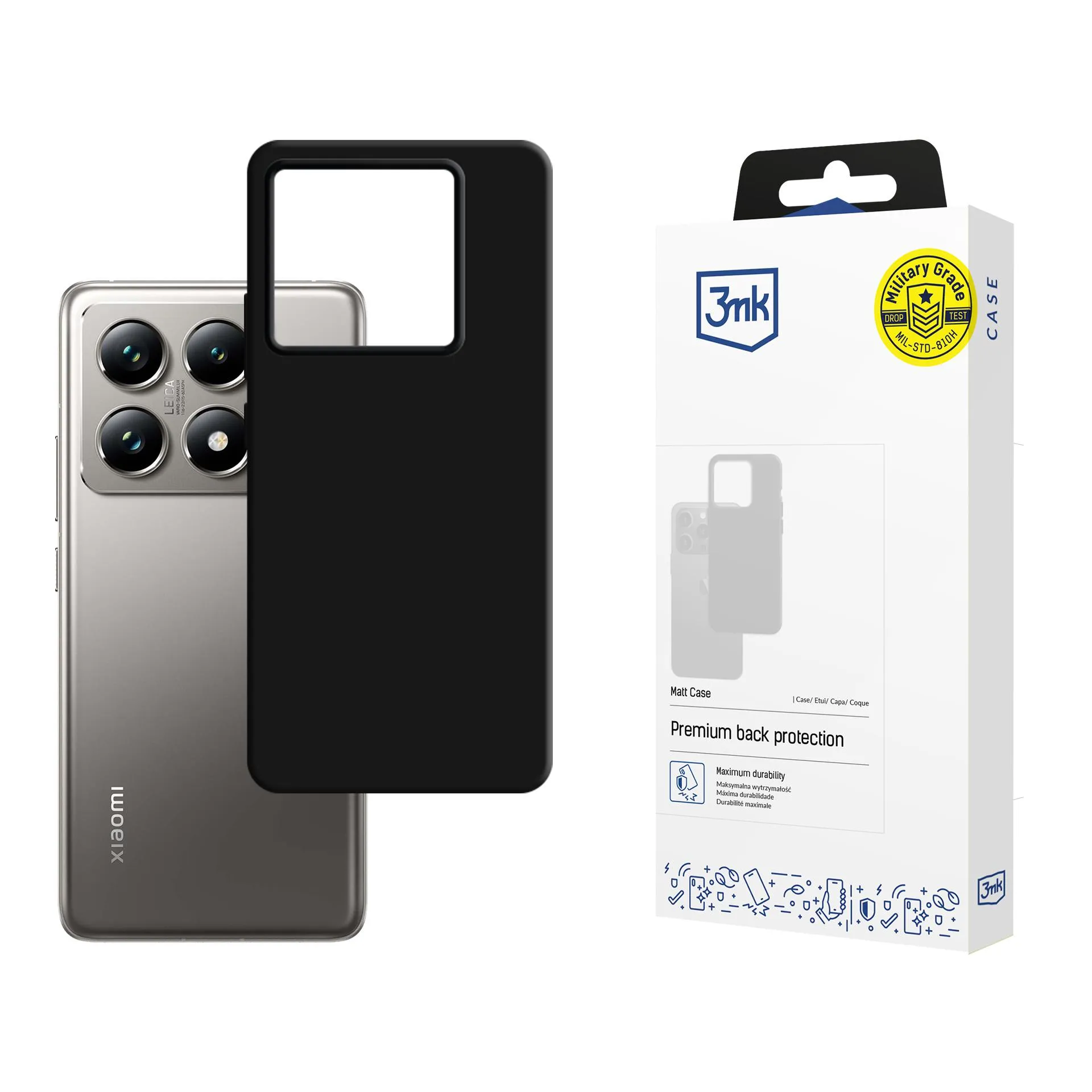 Pouzdro na Xiaomi 14T Pro - 3mk Matt Case Černá