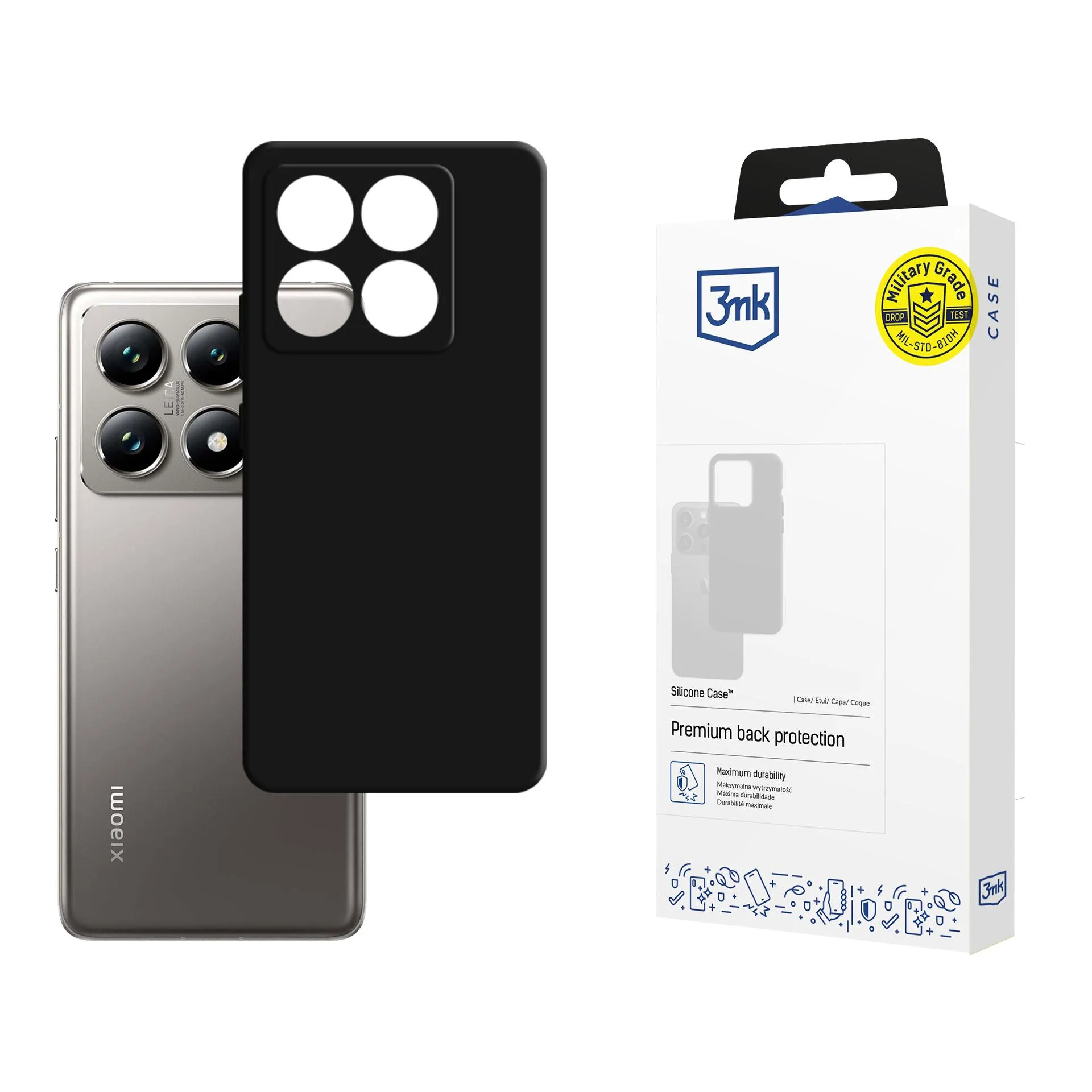 Pouzdro na Xiaomi 14T Pro - 3mk Silikonové pouzdro Černé