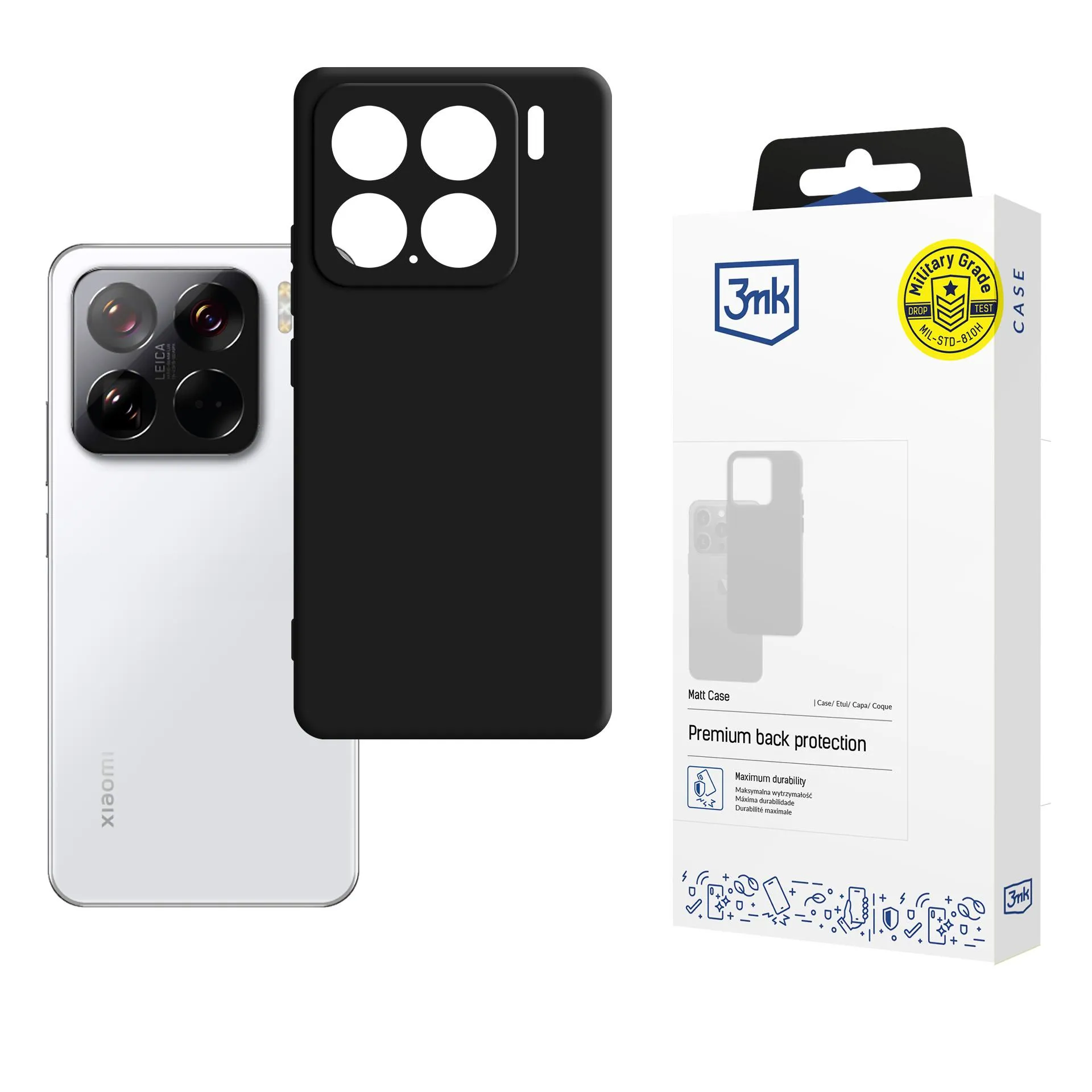 Pouzdro na Xiaomi 15 - 3mk Matt Case Černá