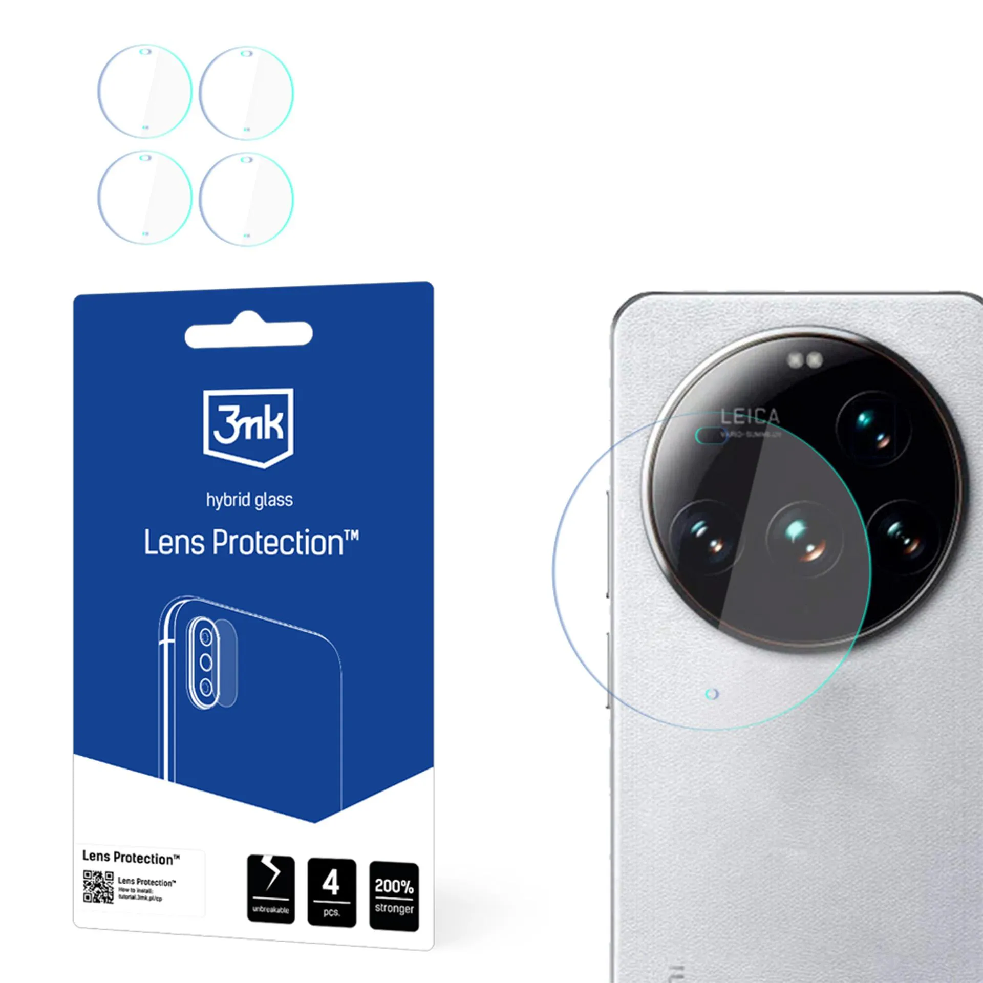 Sklo na objektiv fotoaparátu pro Xiaomi 15 Ultra - 3mk Lens Protection