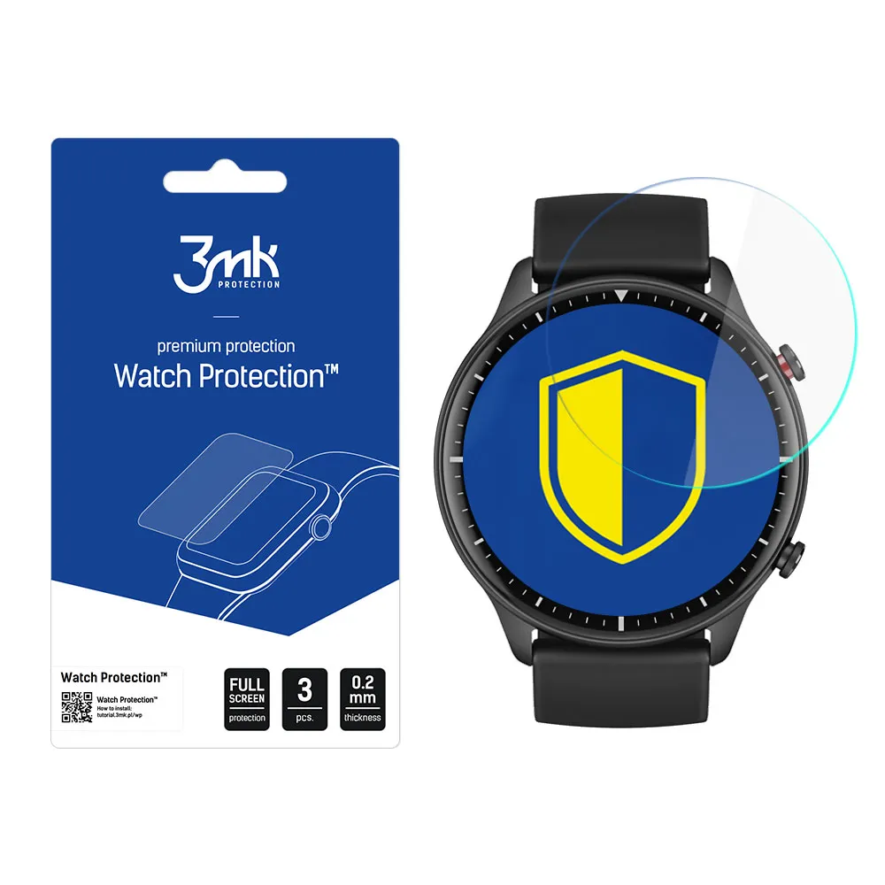 Ochranná fólie na displej chytrých hodinek Xiaomi Amazfit GTR 2 - 3mk Watch Protection
