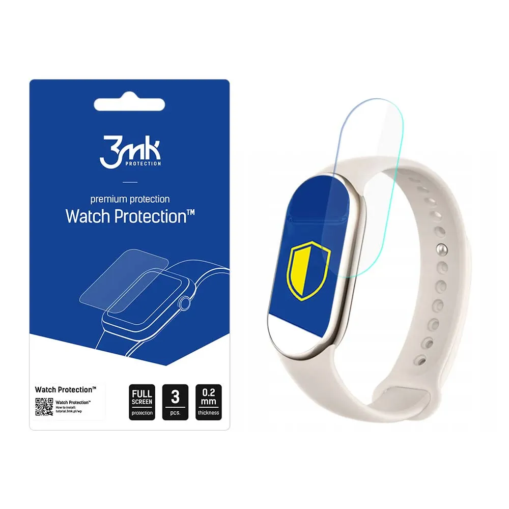 Ochranná fólie na displej chytrých hodinek Xiaomi Mi Band 8 - 3mk Watch Protection