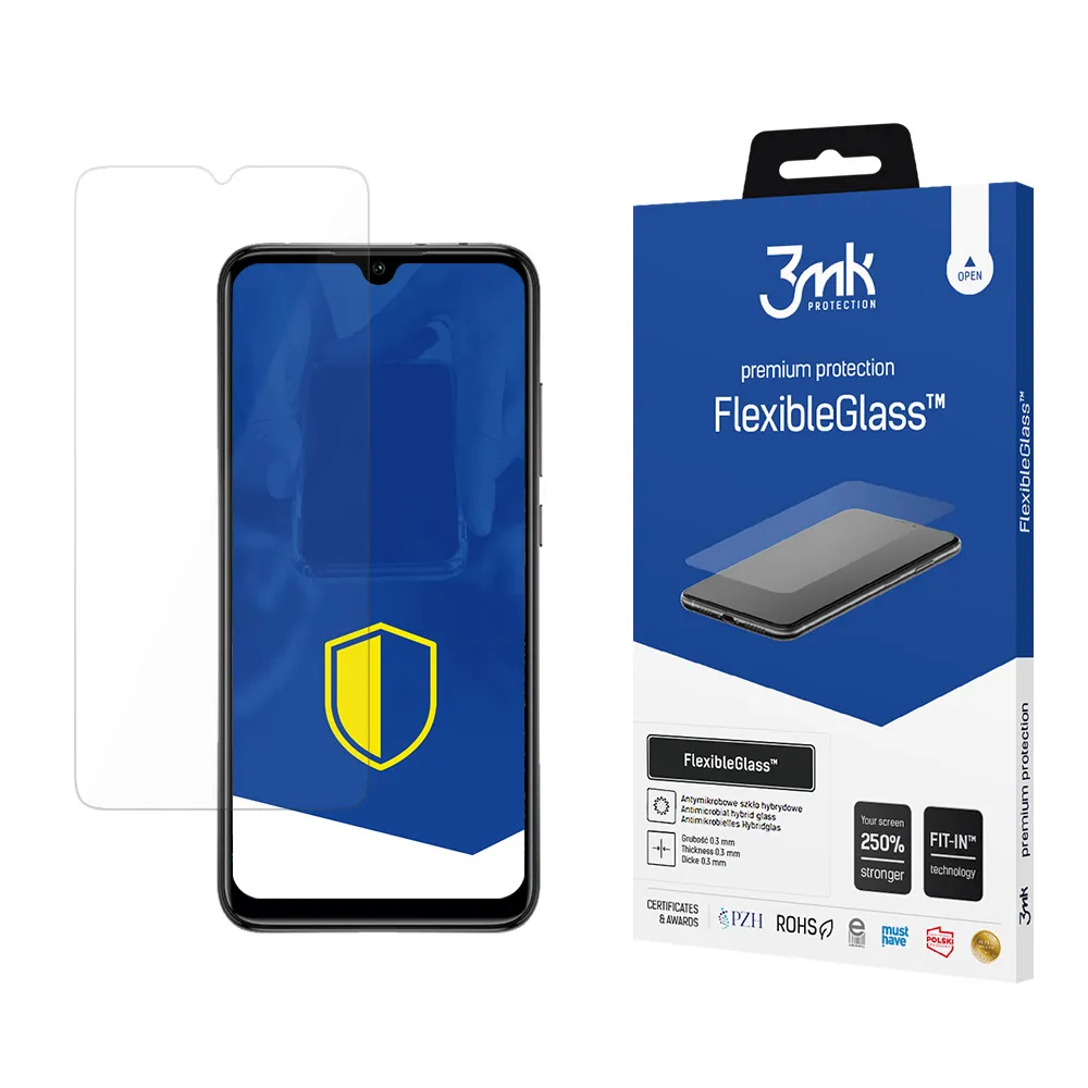 Hybridní nerozbitné sklo na Xiaomi Redmi 9 - 3mk FlexibleGlass™