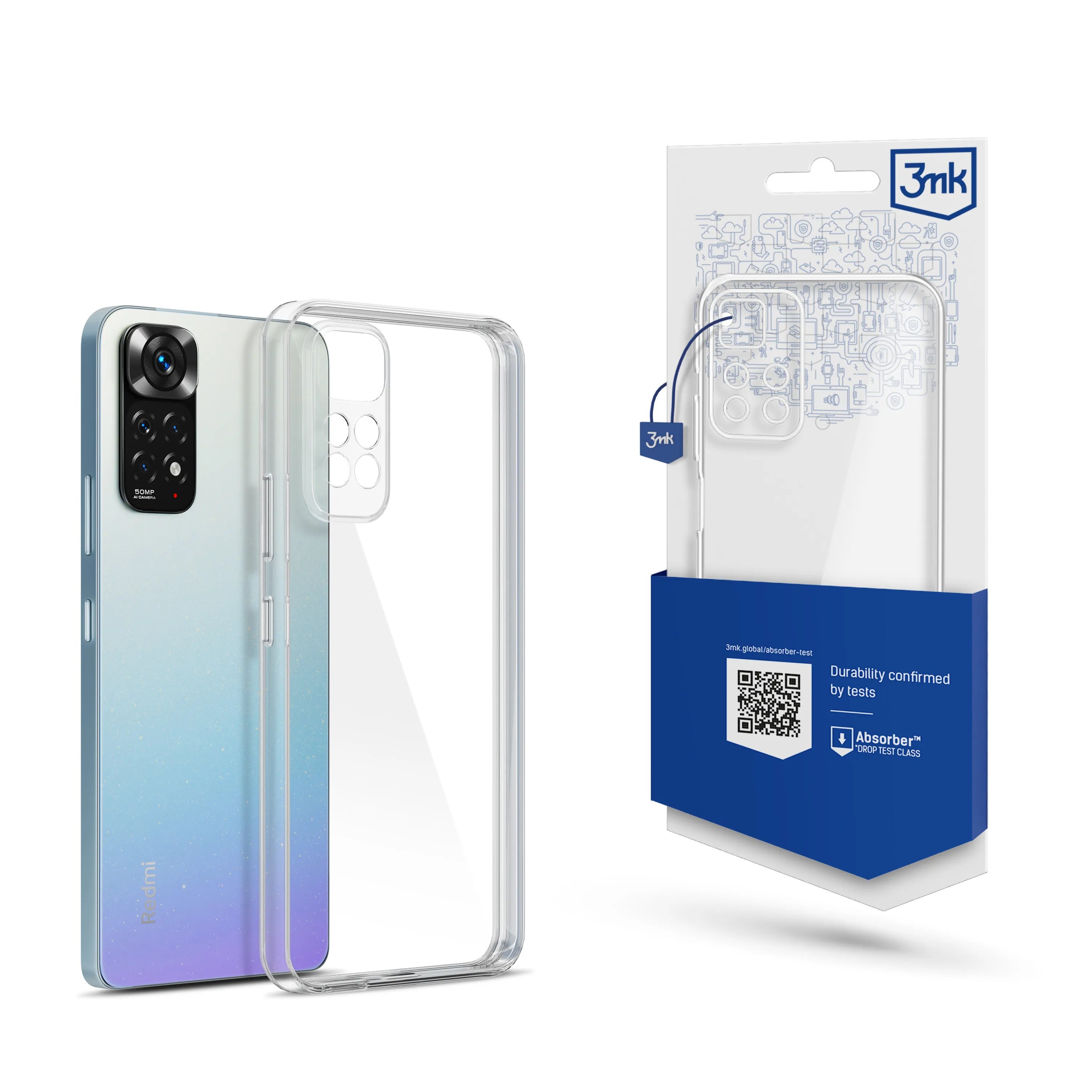 Pouzdro na Xiaomi Redmi Note 11 Pro 4G/5G - 3mk Clear Case