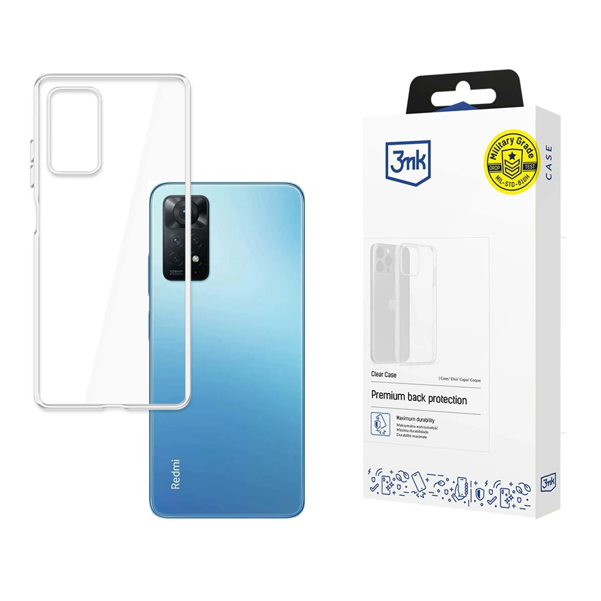 Pouzdro na Xiaomi Redmi Note 12 Pro 4G - 3mk Clear Case