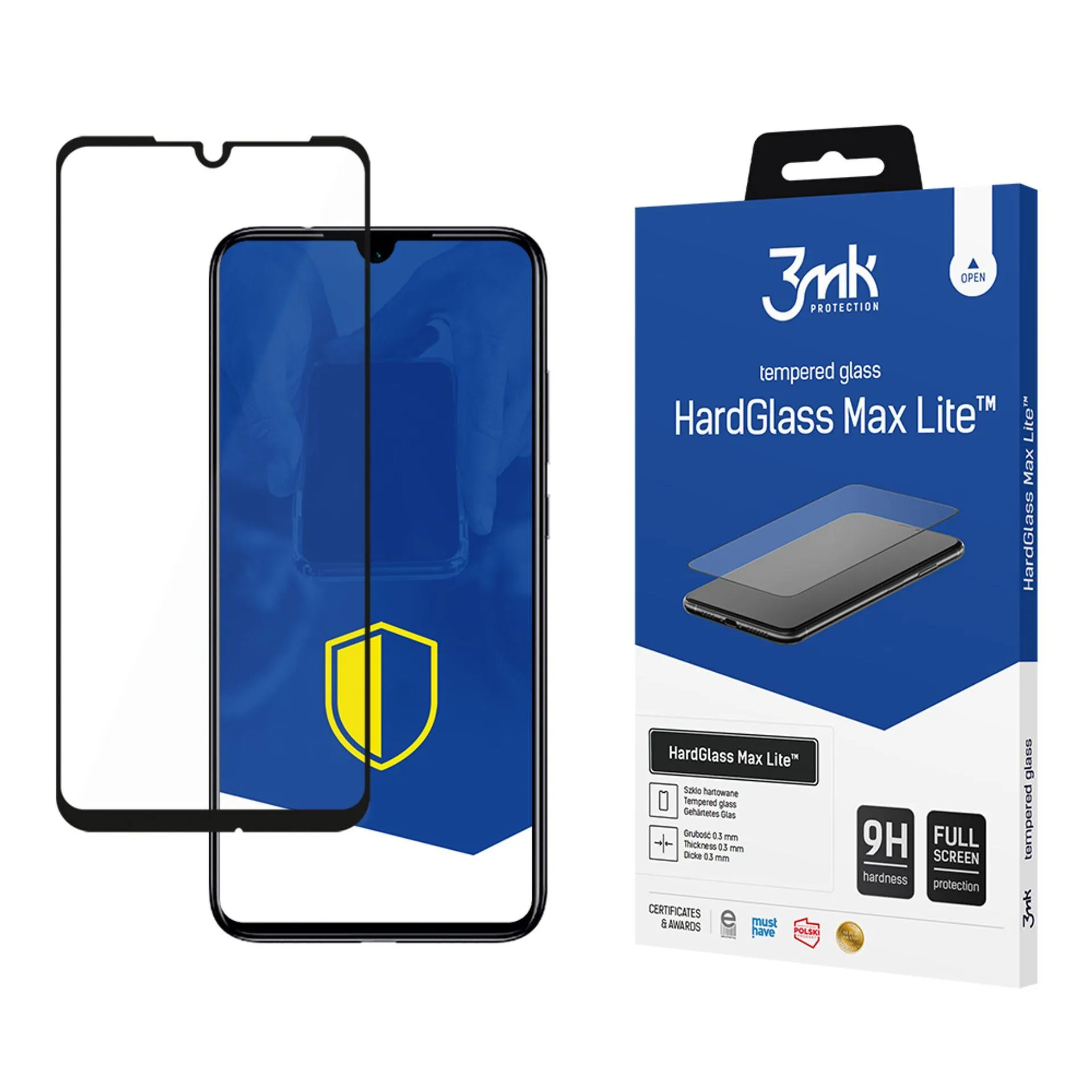 Tvrzené sklo na Xiaomi Redmi Note 7 - 3mk HardGlass Max Lite