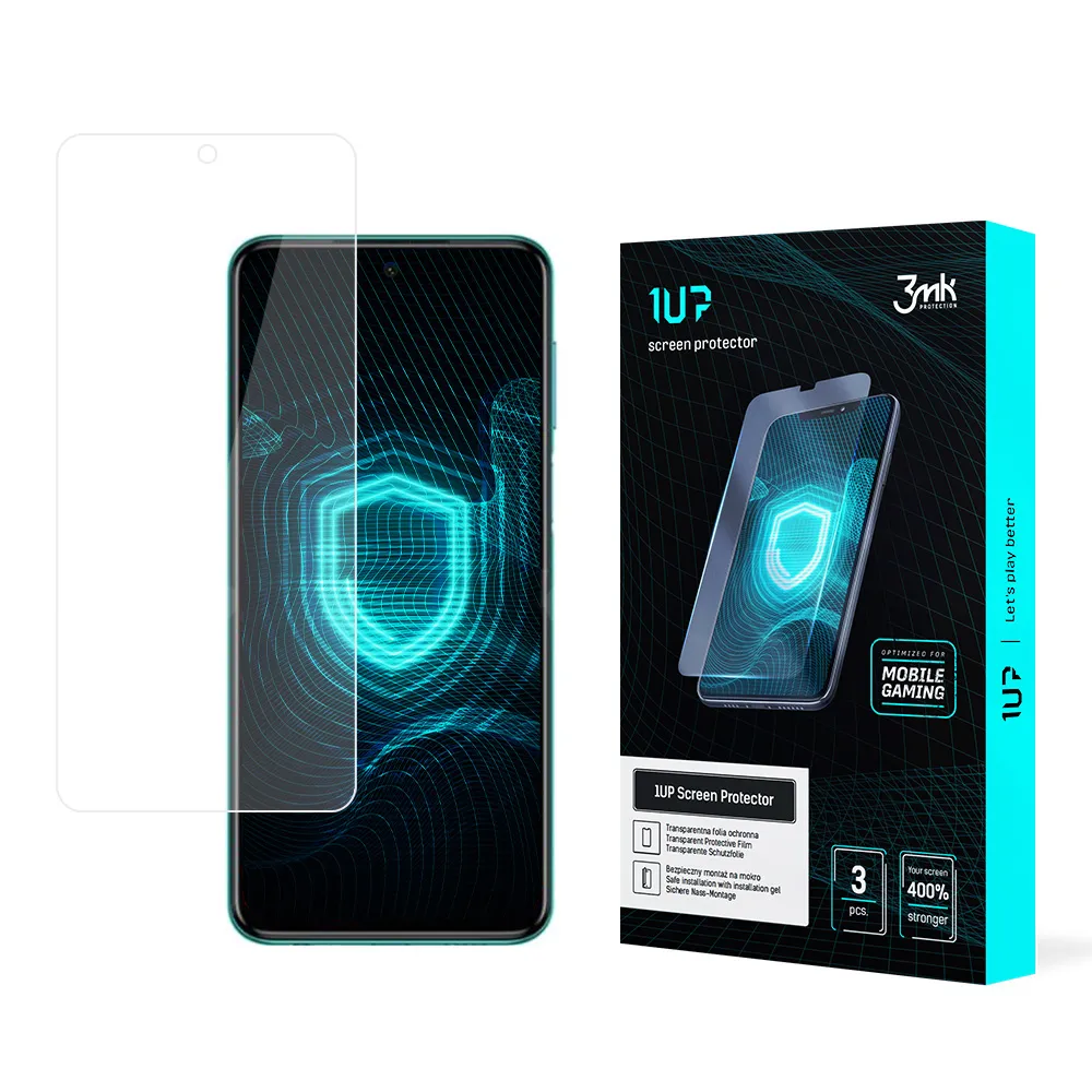 Ochranná fólie na Xiaomi Redmi Note 9 Pro 4G - 3mk 1UP ochránce obrazovky (3 kusy)