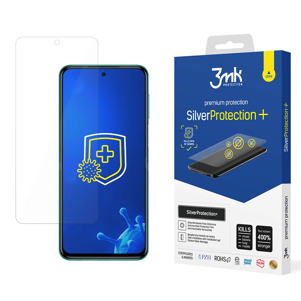 Antinárazová ochranná fólie na Xiaomi Redmi Note 9 Pro 4G - 3mk SilverProtection+
