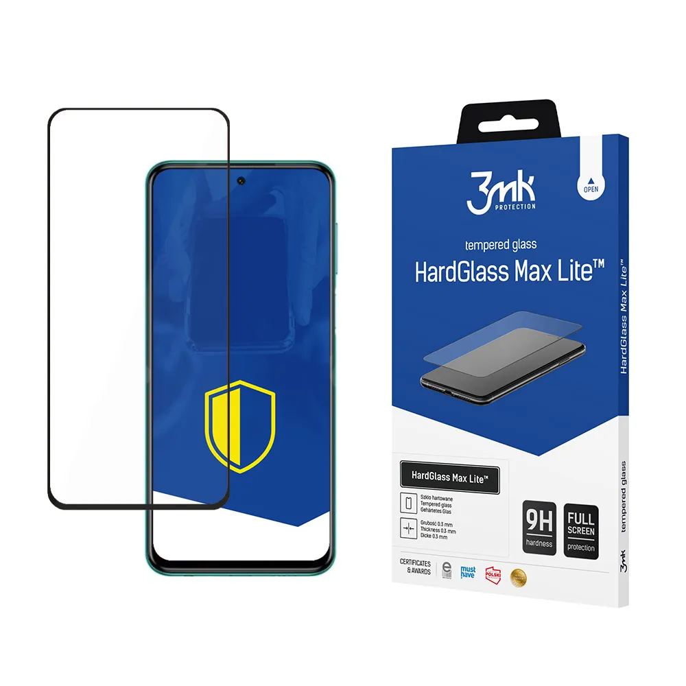 Tvrzené sklo na Xiaomi Redmi Note 9S - 3mk HardGlass Max Lite
