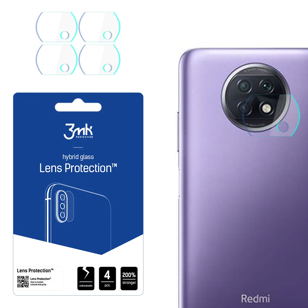 Sklo na objektiv fotoaparátu pro Xiaomi Redmi Note 9T 5G - 3mk Lens Protection