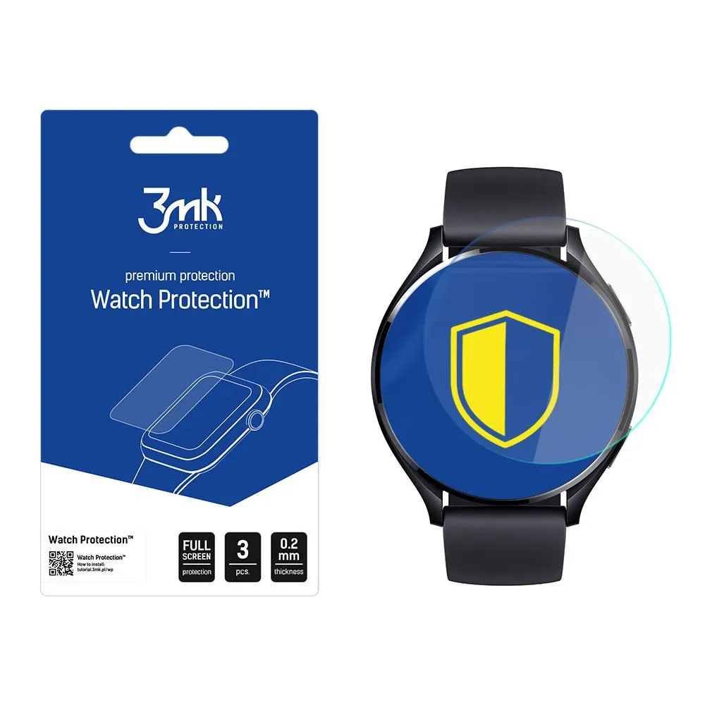 Ochranná fólie na displej chytrých hodinek Xiaomi Watch 2 - 3mk Watch Protection