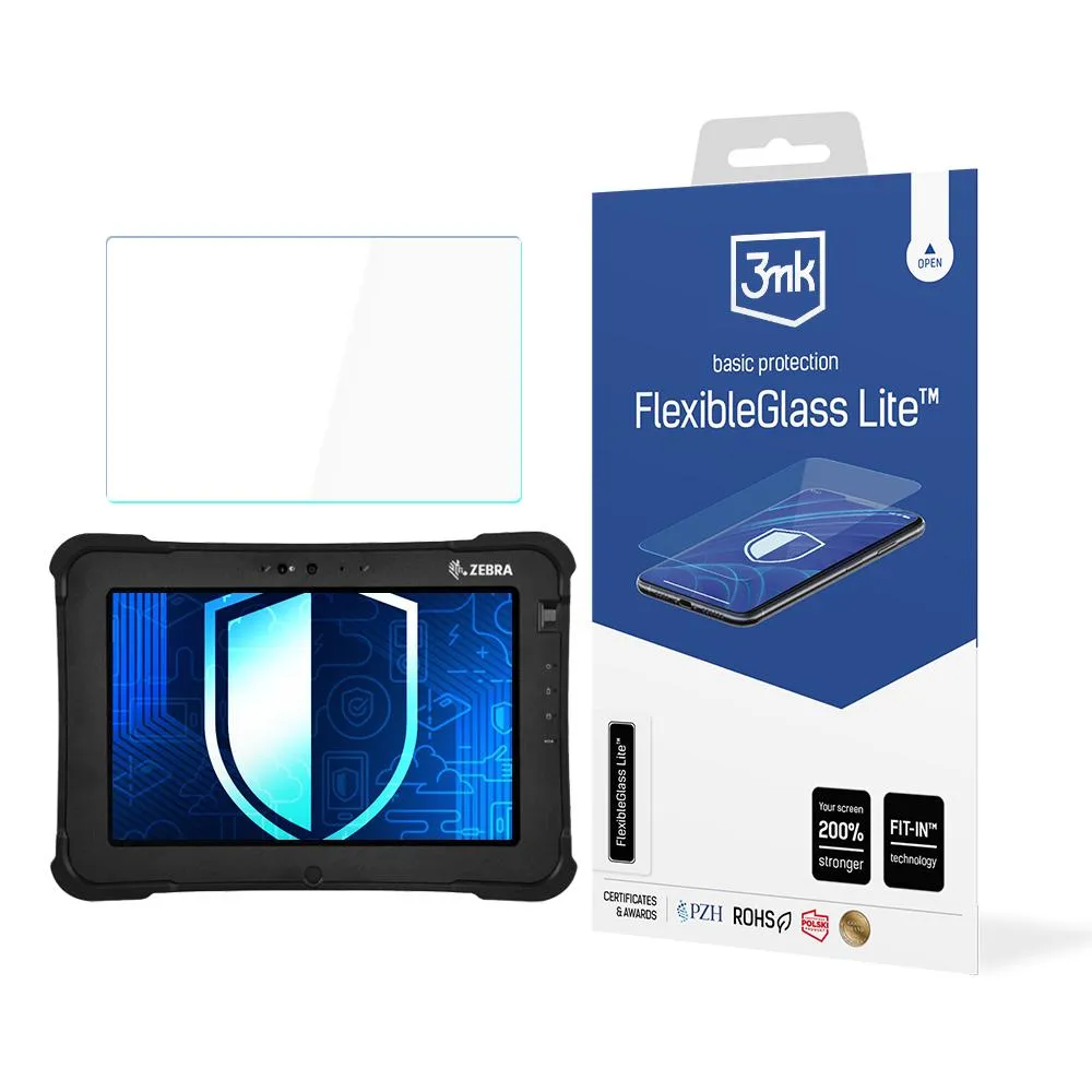 Nerozbitné hybridní sklo pro Zebra XSlate L10 - 3mk FlexibleGlass Lite